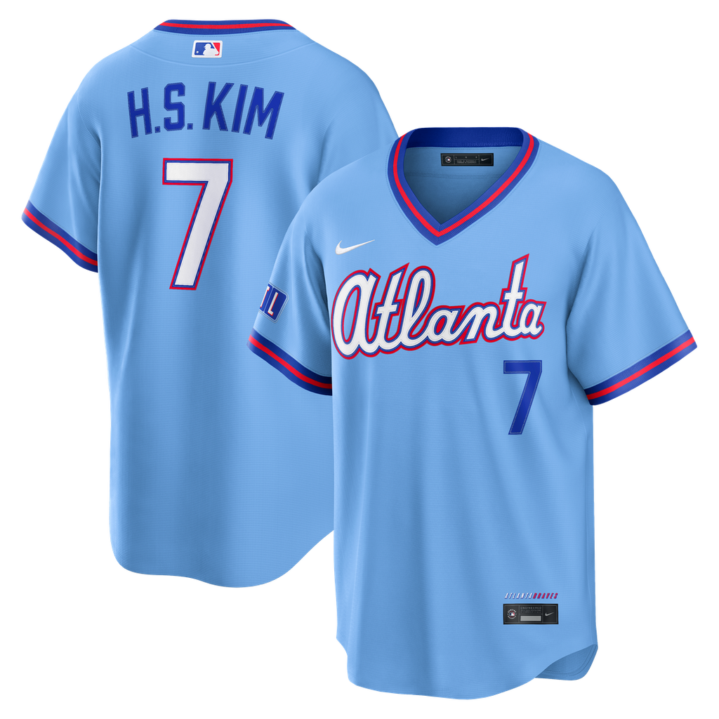 Atlanta Braves Ha - Seong Kim Nike 2026 City Connect Stadium Jersey - Powder Blue