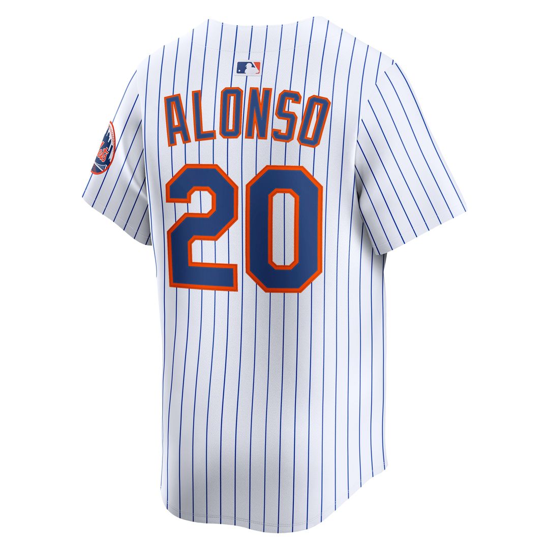 New York Mets Pete Alonso Nike Home Limited Jersey - White
