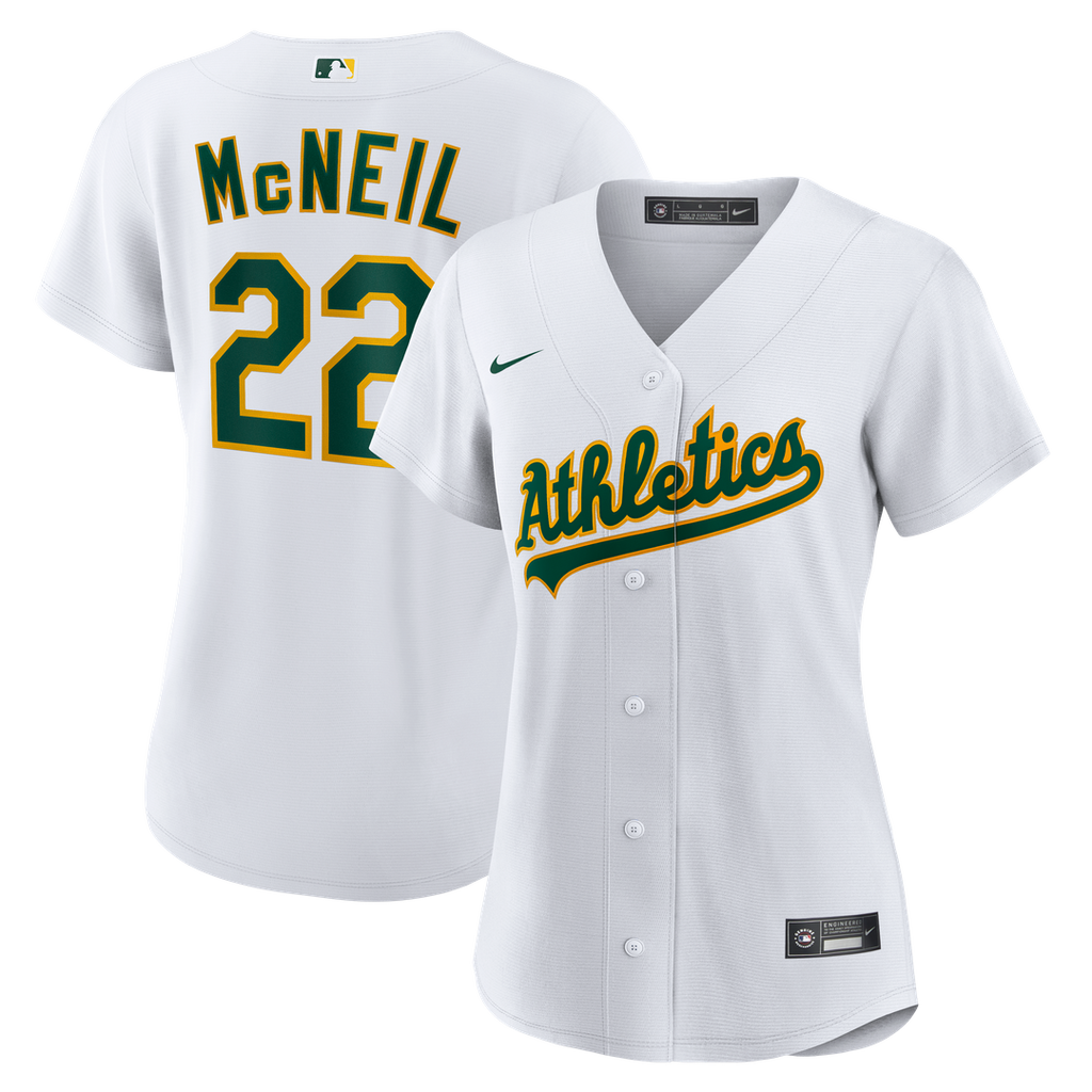 Athletics Jeff McNeil Nike Women's Home Replica Jersey - White