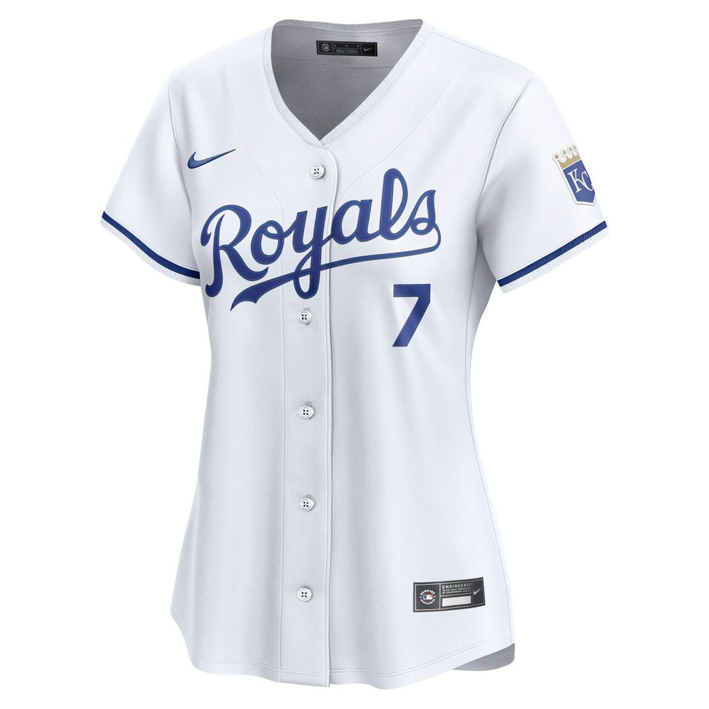 Kansas City Royals Bobby Witt Jr. Nike Women's Home Limited Player Jersey - White