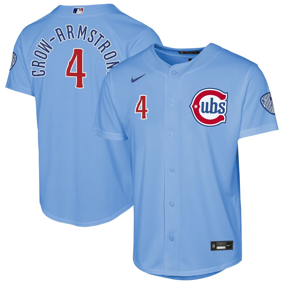 Chicago Cubs Pete Crow - Armstrong Nike Youth Home Stadium Jersey - White