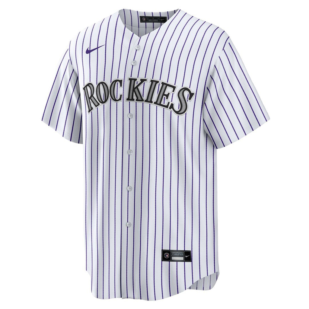Colorado Rockies Hunter Goodman Nike Youth Home Replica Jersey - White