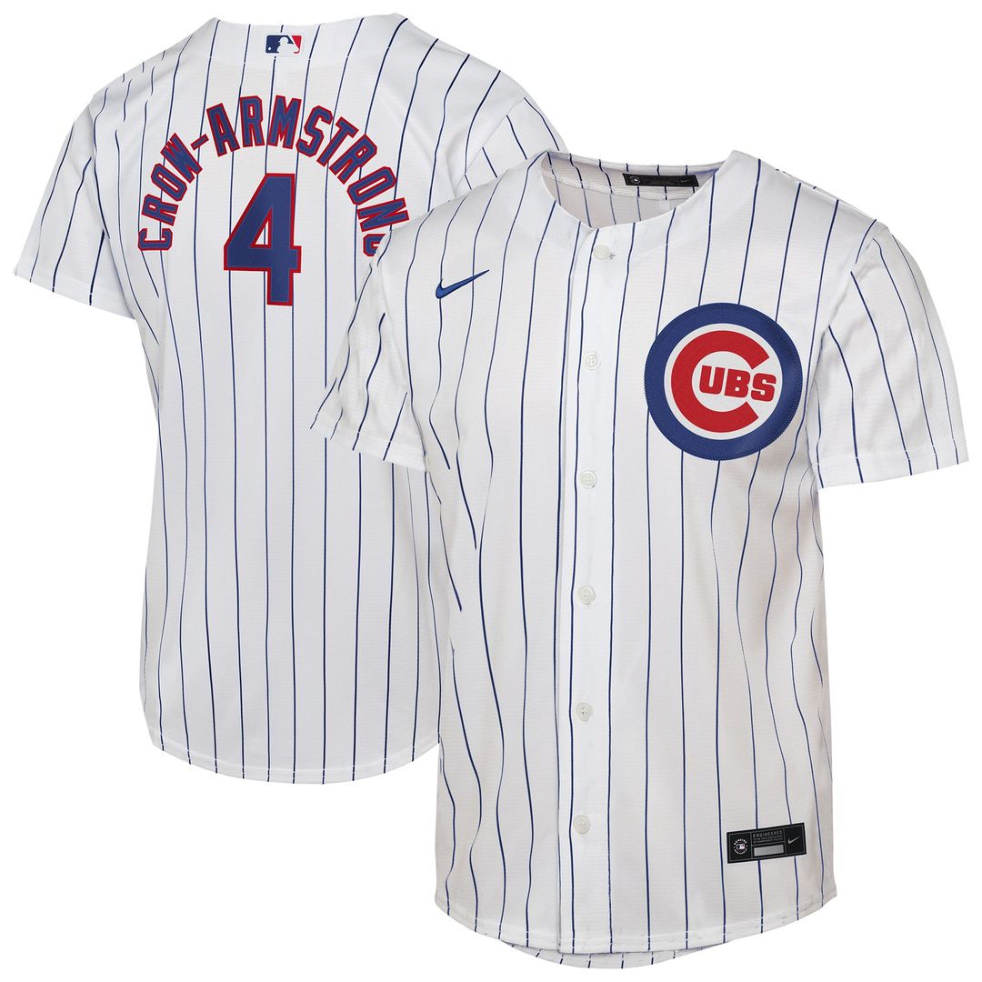 Chicago Cubs Pete Crow - Armstrong Nike Youth Home Replica Player Jersey - White