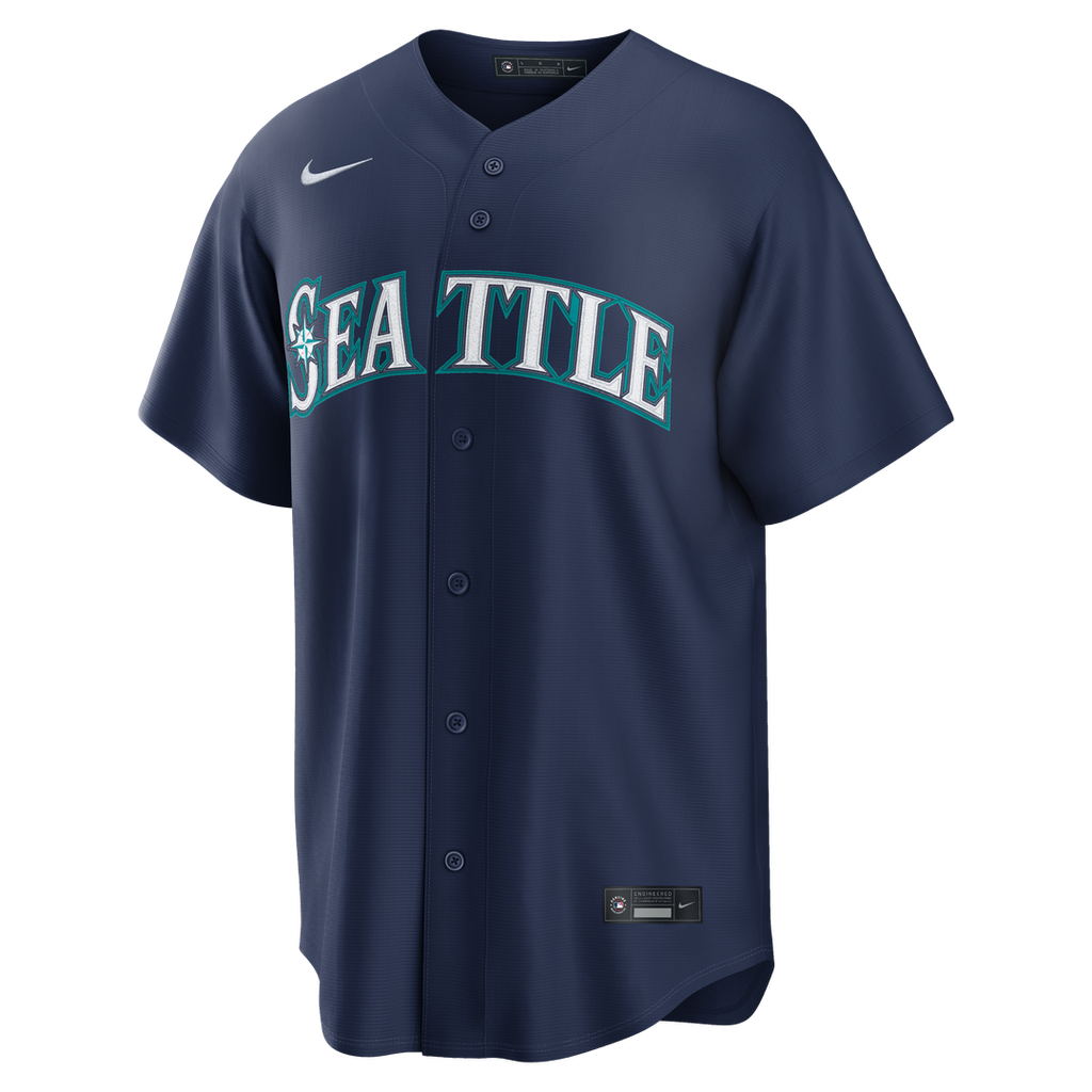 Seattle Mariners Cal Raleigh Nike Road Replica Jersey - Navy
