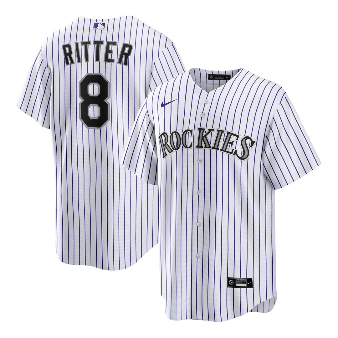 Colorado Rockies Ryan Ritter Nike Home Replica Jersey - White