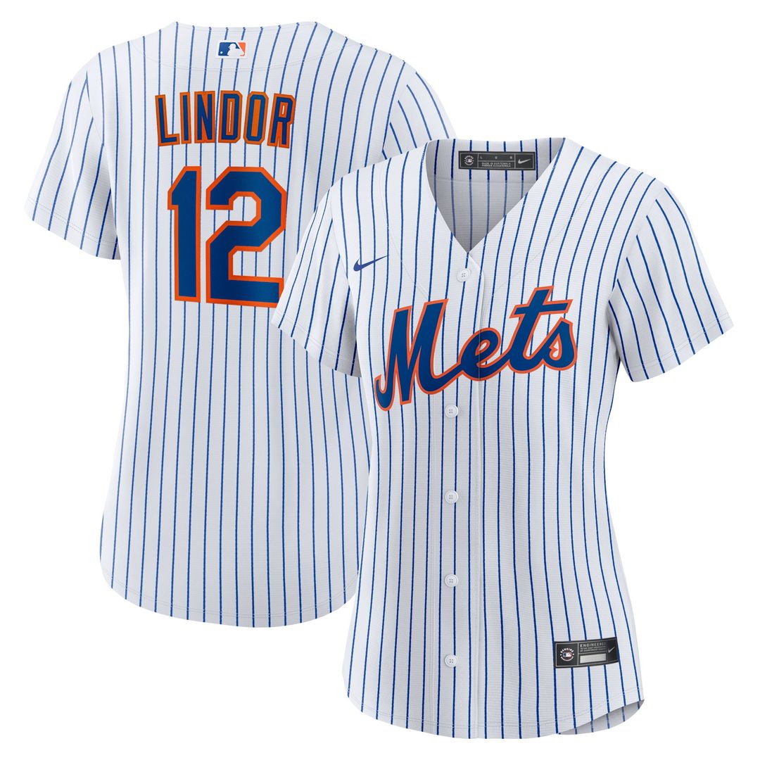 New York Mets Francisco Lindor Nike Women's Home Replica Player Jersey - White