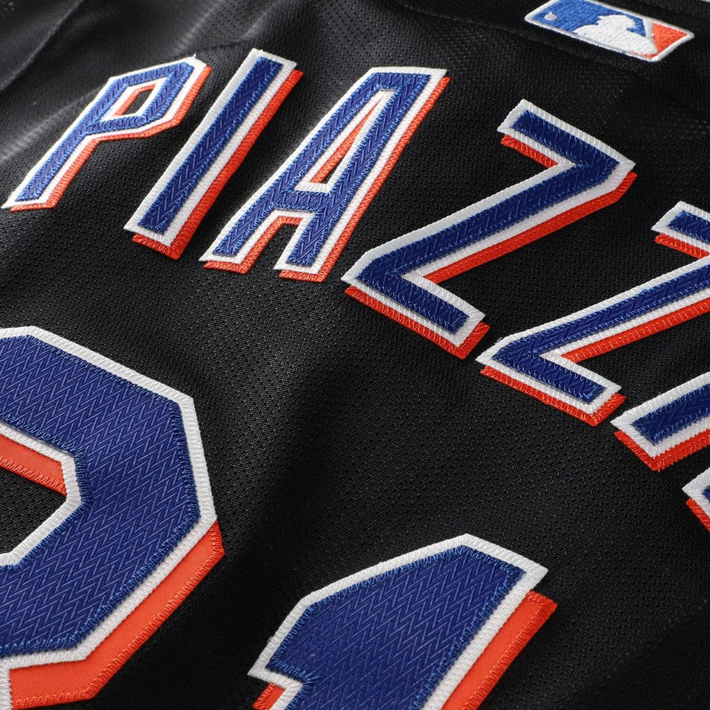 New York Mets Mike Piazza Mitchell & Ness Cooperstown 2000 Batting Practice Jersey - Black