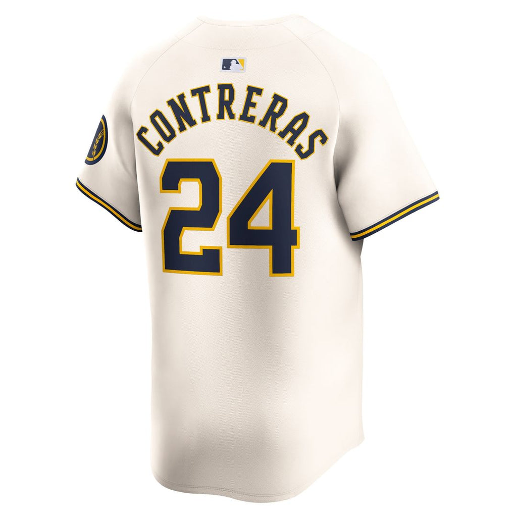 Milwaukee Brewers William Contreras Nike Home Limited Player Jersey - Cream