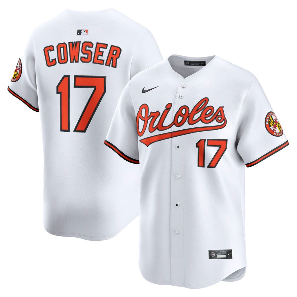 Baltimore Orioles Colton Cowser Nike Home Limited Player Jersey - White