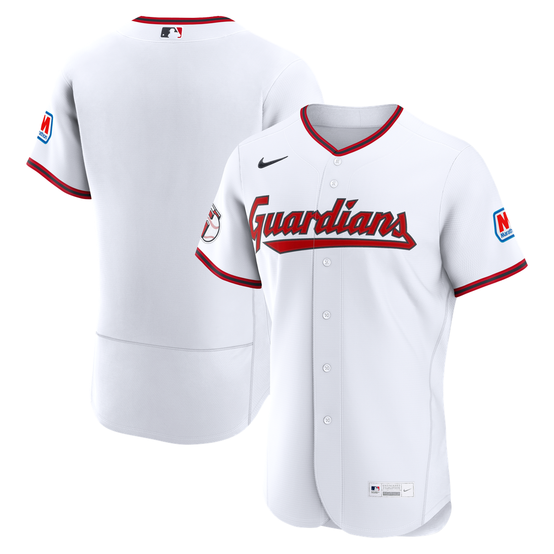 Cleveland Guardians Nike Alternate Authentic Sponsor Patch Jersey - Navy