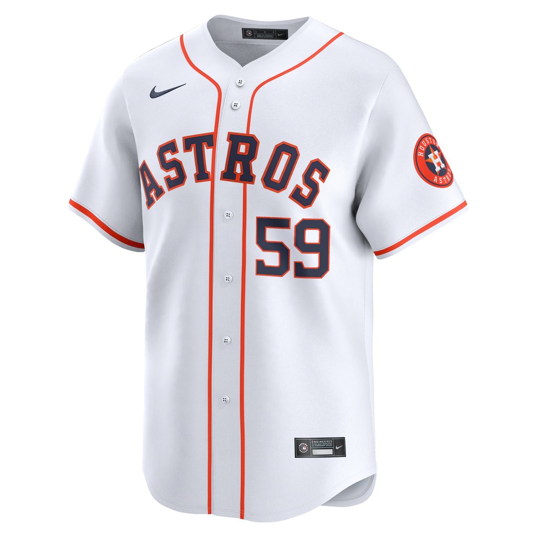 Houston Astros Framber Valdez Nike Home Limited Player Jersey - White