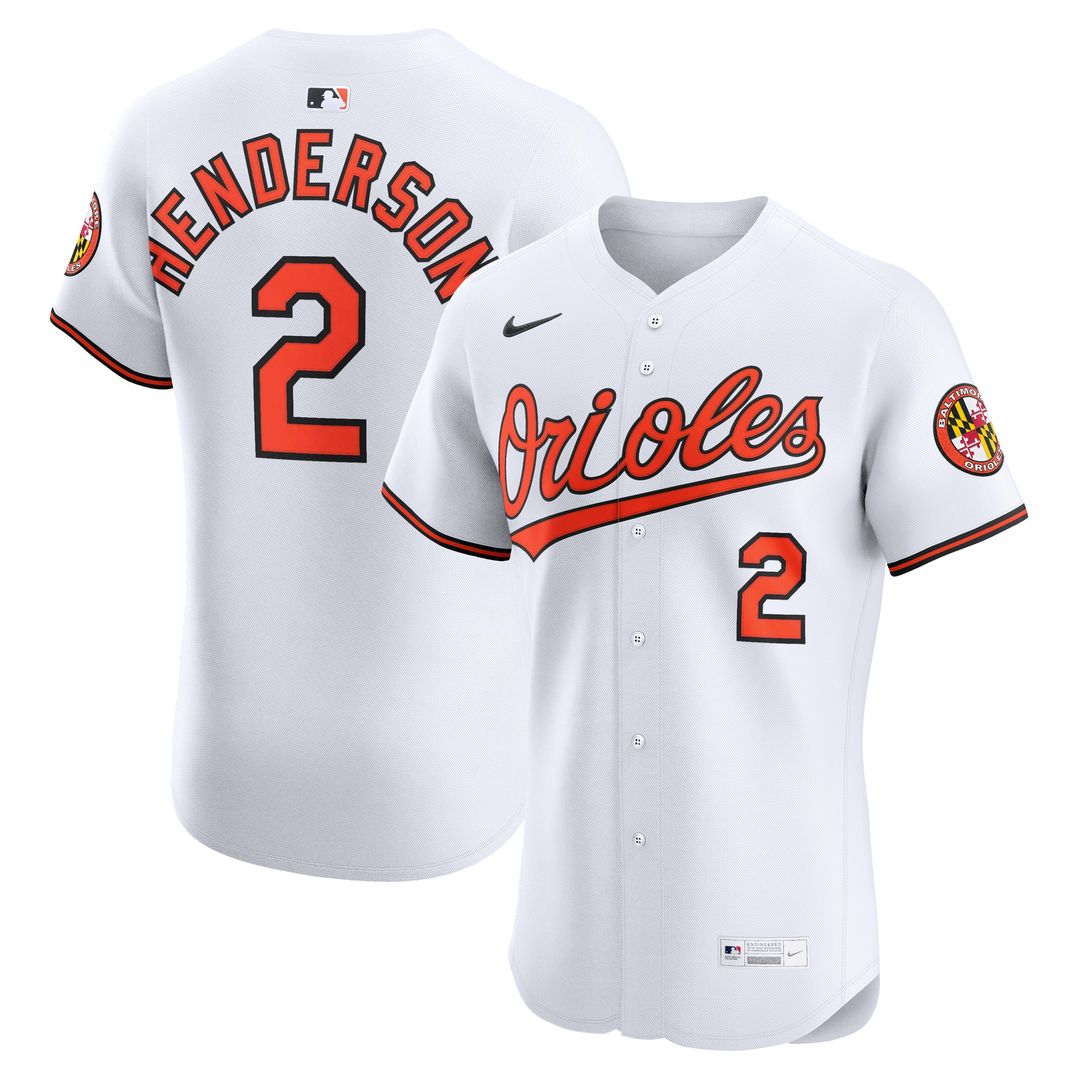 Baltimore Orioles Gunnar Henderson Nike Home Elite Jersey - White