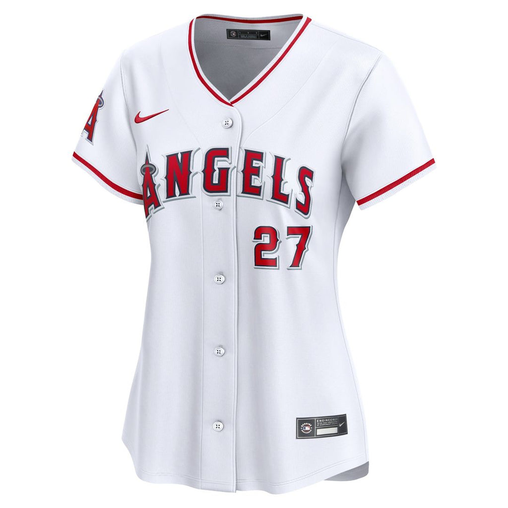 Los Angeles Angels Mike Trout Nike Women's Home Limited Player Jersey - White