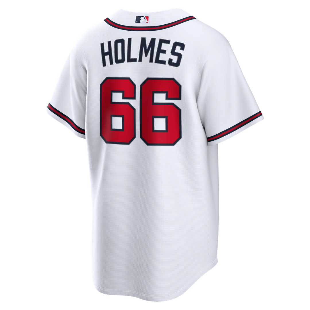 Atlanta Braves Grant Holmes Nike Home Replica Jersey - White
