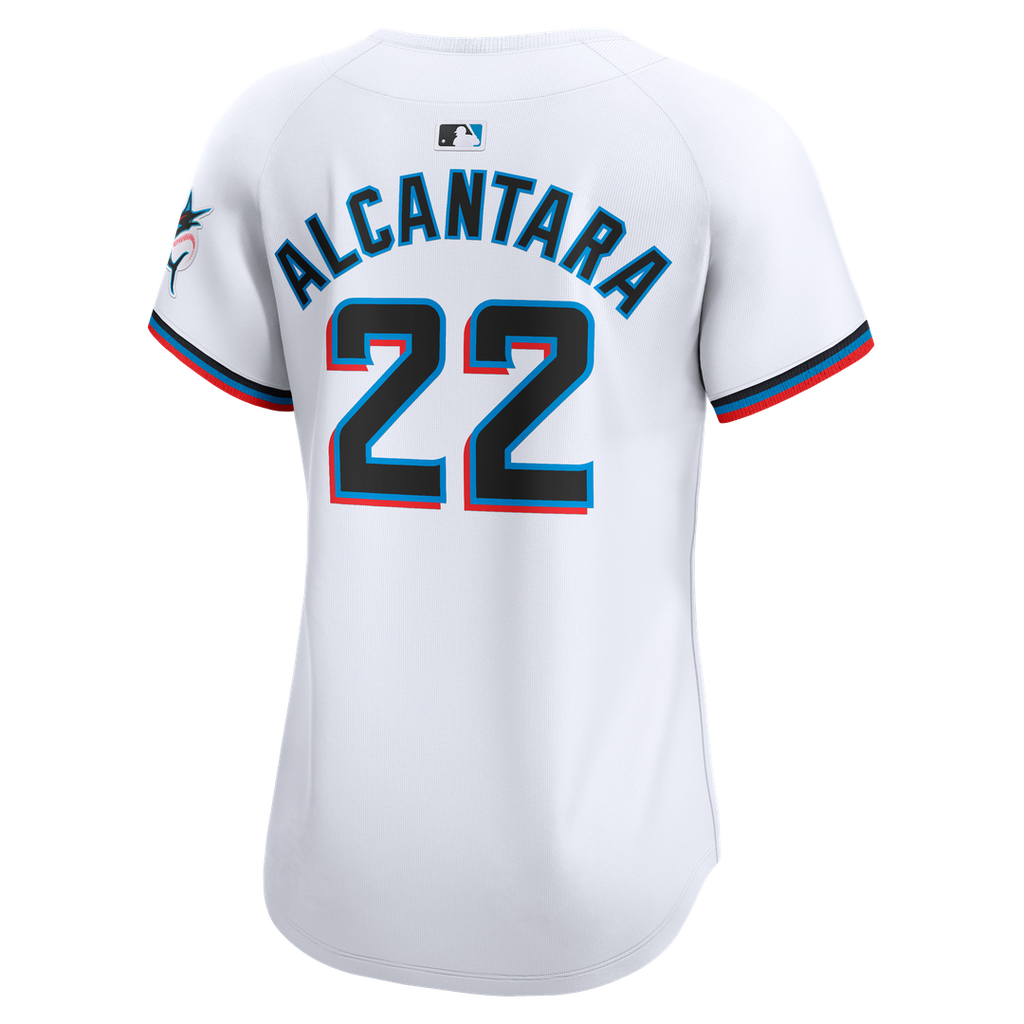 Miami Marlins Sandy Alcantara Nike Women's Home Limited Player Jersey – White