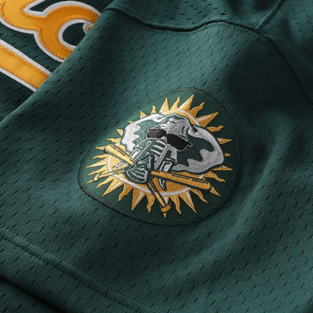 Athletics Rickey Henderson Mitchell & Ness Authentic Batting Practice Jersey - Green