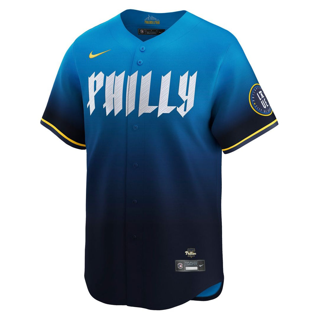 Philadelphia Phillies Bryce Harper Nike City Connect Limited Jersey - Blue