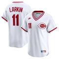 Cincinnati Reds Barry Larkin Nike Throwback Cooperstown Limited Jersey - White