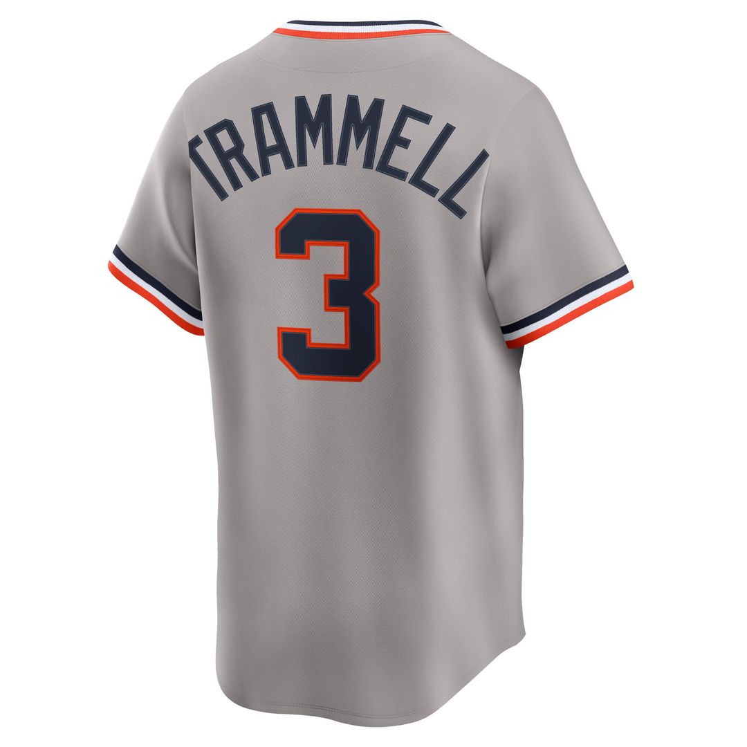 Detroit Tigers Alan Trammell Nike Cooperstown Limited Jersey - Gray