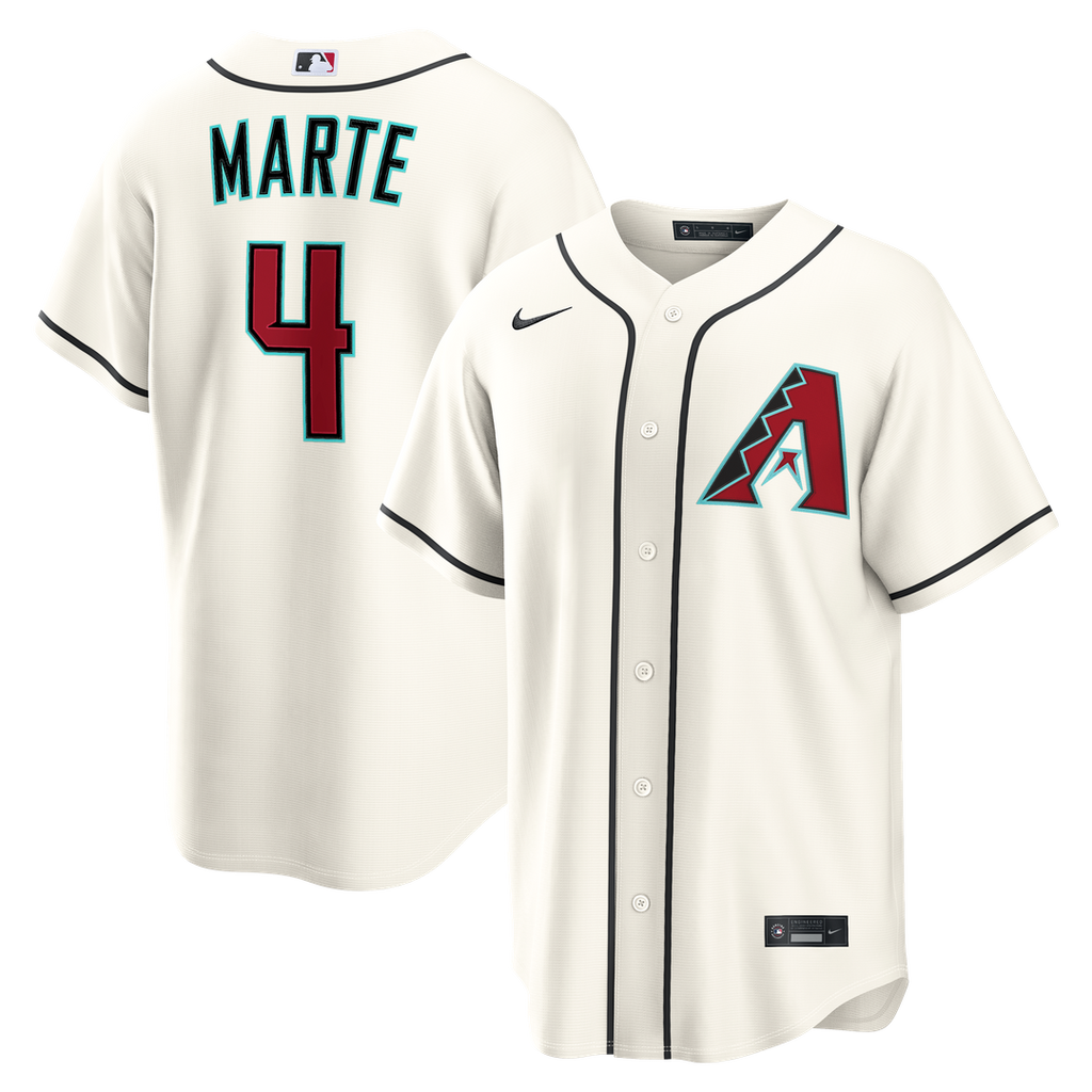 Arizona Diamondbacks Ketel Marte Nike Home Replica Jersey - Cream