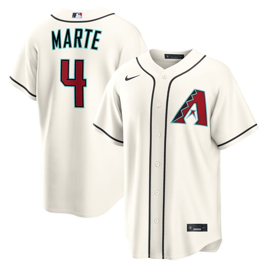 Arizona Diamondbacks Ketel Marte Nike Home Replica Jersey - Cream