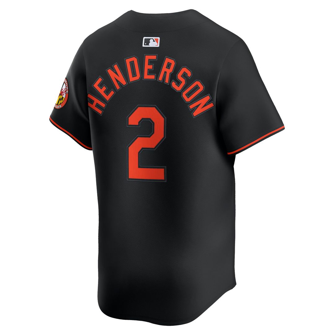 Baltimore Orioles Gunnar Henderson Nike Alternate Limited Player Jersey - Black