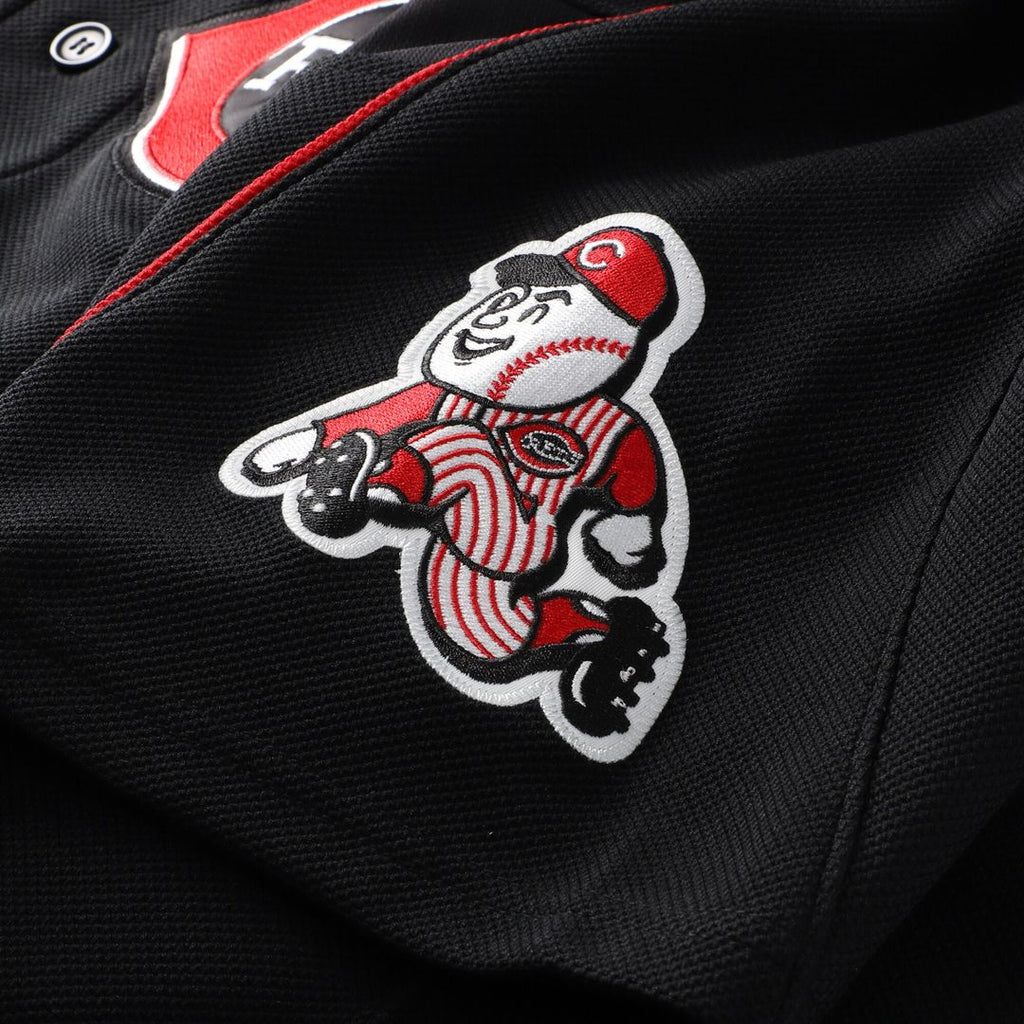 Cincinnati Reds Ken Griffey Jr. Mitchell & Ness Cooperstown Authentic Mesh Batting Practice Jersey - Black