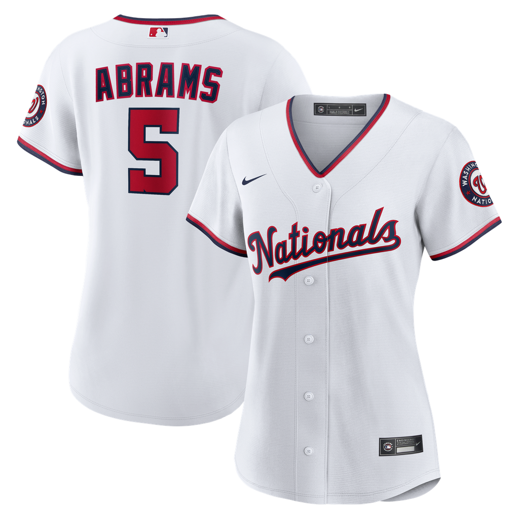 Washington Nationals CJ Abrams Nike Women's Home Replica Player Jersey - White