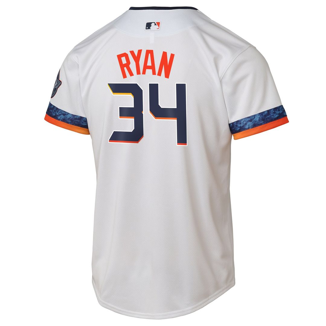 Houston Astros Nolan Ryan Nike Youth 2025 City Connect Limited Player Jersey - White