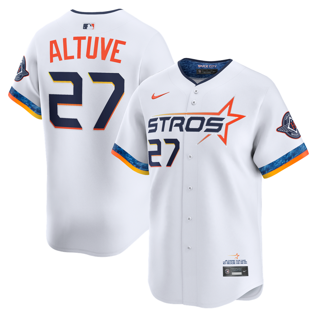Houston Astros Jose Altuve Nike 2025 City Connect Limited Player Jersey - White