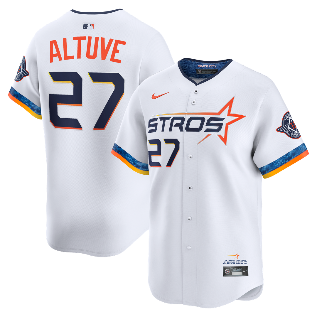 Houston Astros Jose Altuve Nike 2025 City Connect Limited Player Jersey - White