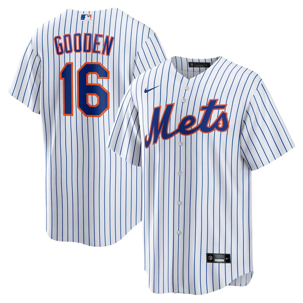 New York Mets Dwight Gooden Nike Home Replica Player Jersey - White
