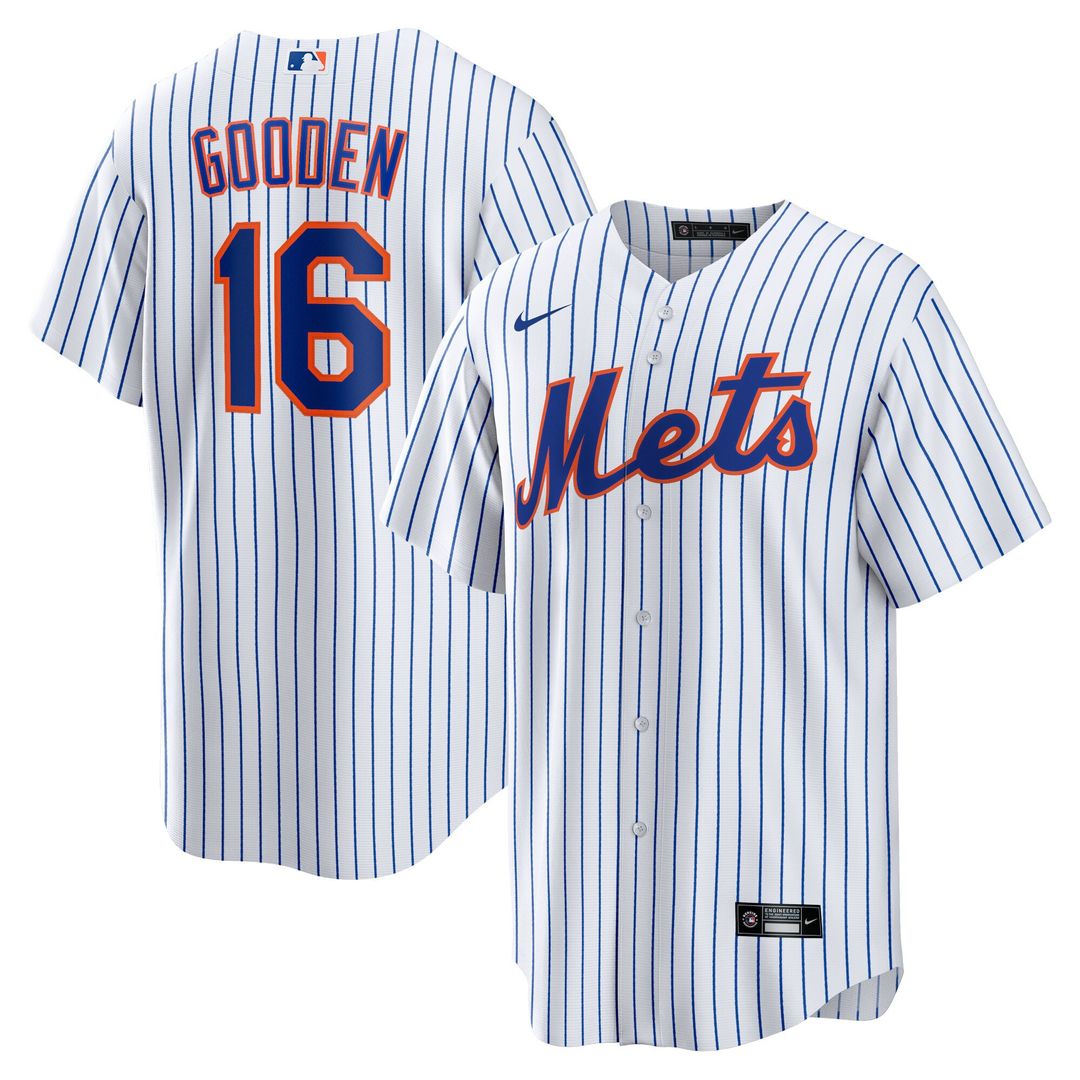 New York Mets Dwight Gooden Nike Home Replica Player Jersey - White