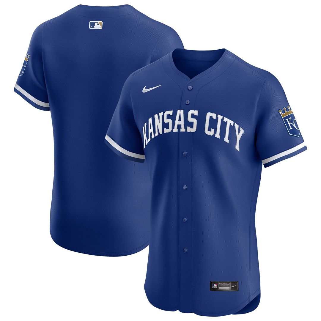 Kansas City Royals Nike Home Elite Jersey - White