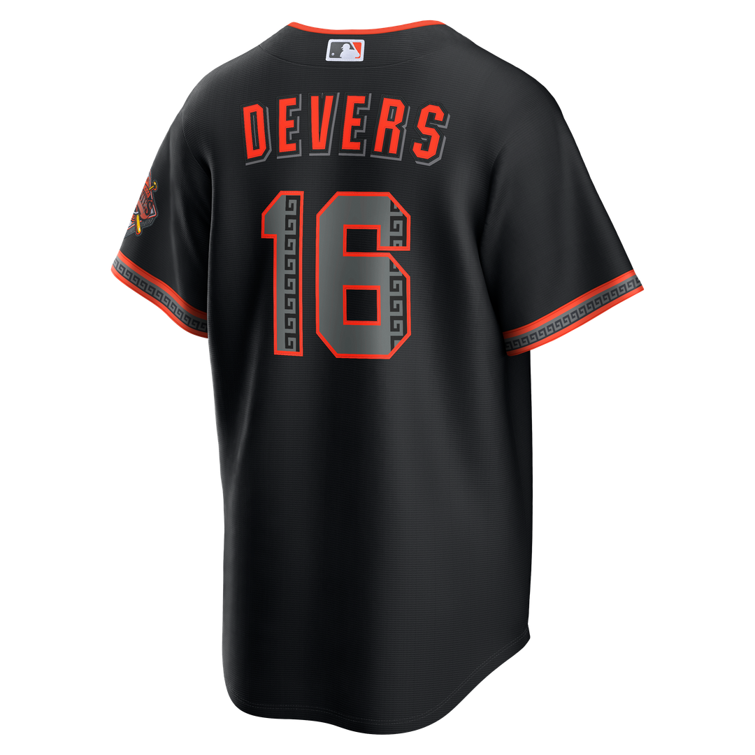 San Francisco Giants Rafael Devers Nike Alternate Stadium Jersey - Black