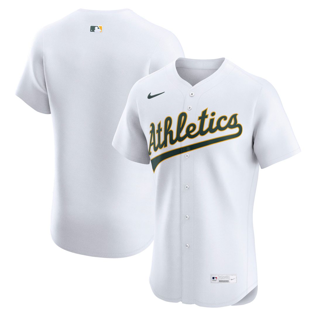 Athletics Nike Home Elite Jersey - White