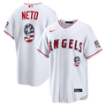 Los Angeles Angels Zach Neto Nike USA 250 Fourth of July Stadium Jersey - White