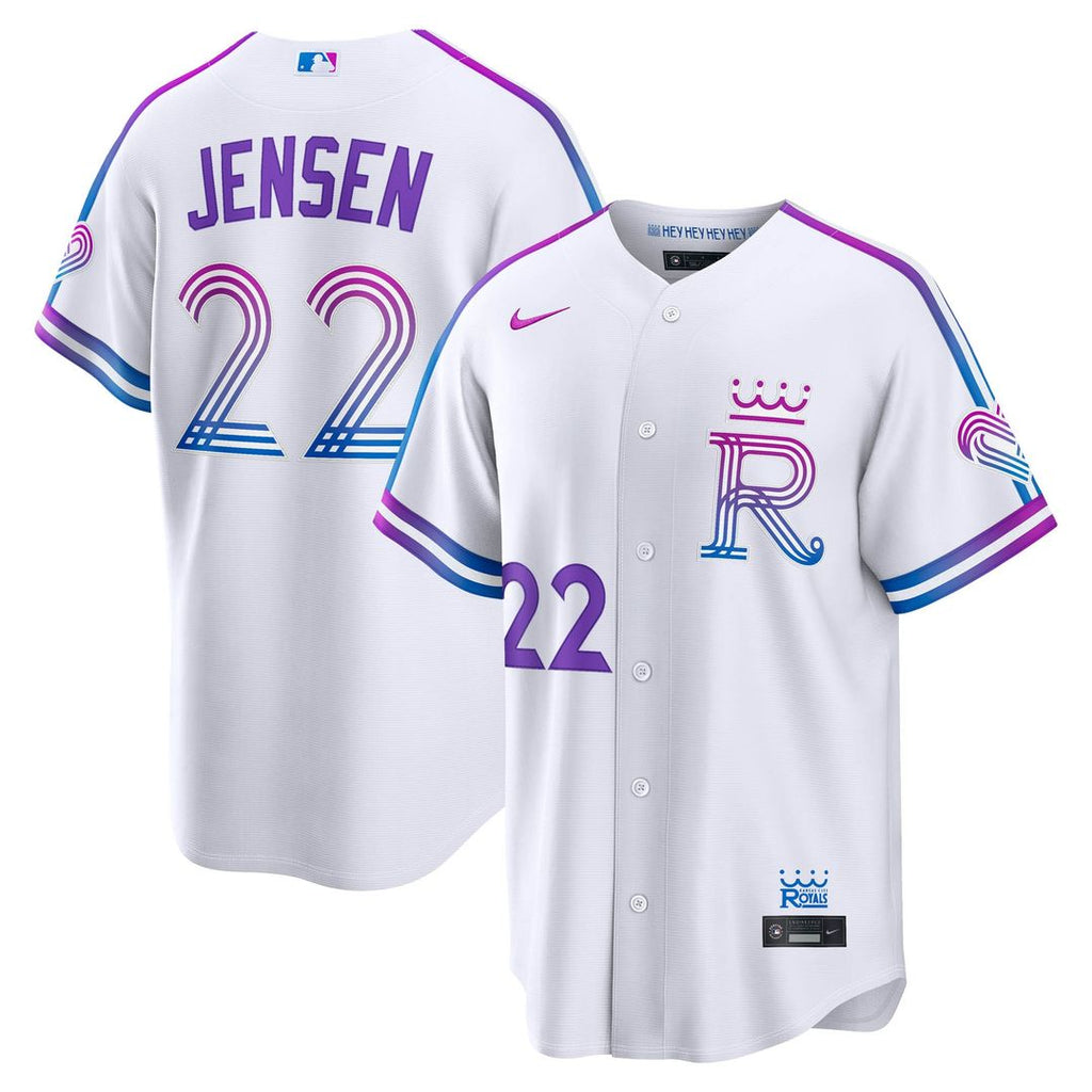 Kansas City Royals Carter Jensen Nike 2026 City Connect Stadium Jersey - White