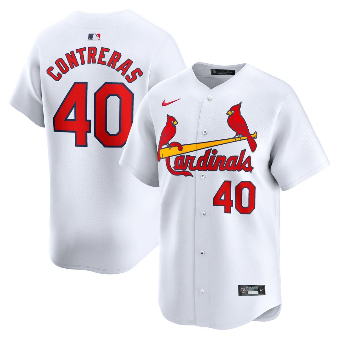 St. Louis Cardinals Willson Contreras Nike Home Limited Player Jersey - White