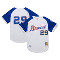 Atlanta Braves John Smoltz Mitchell & Ness 2004 Cooperstown Authentic Throwback Jersey - White