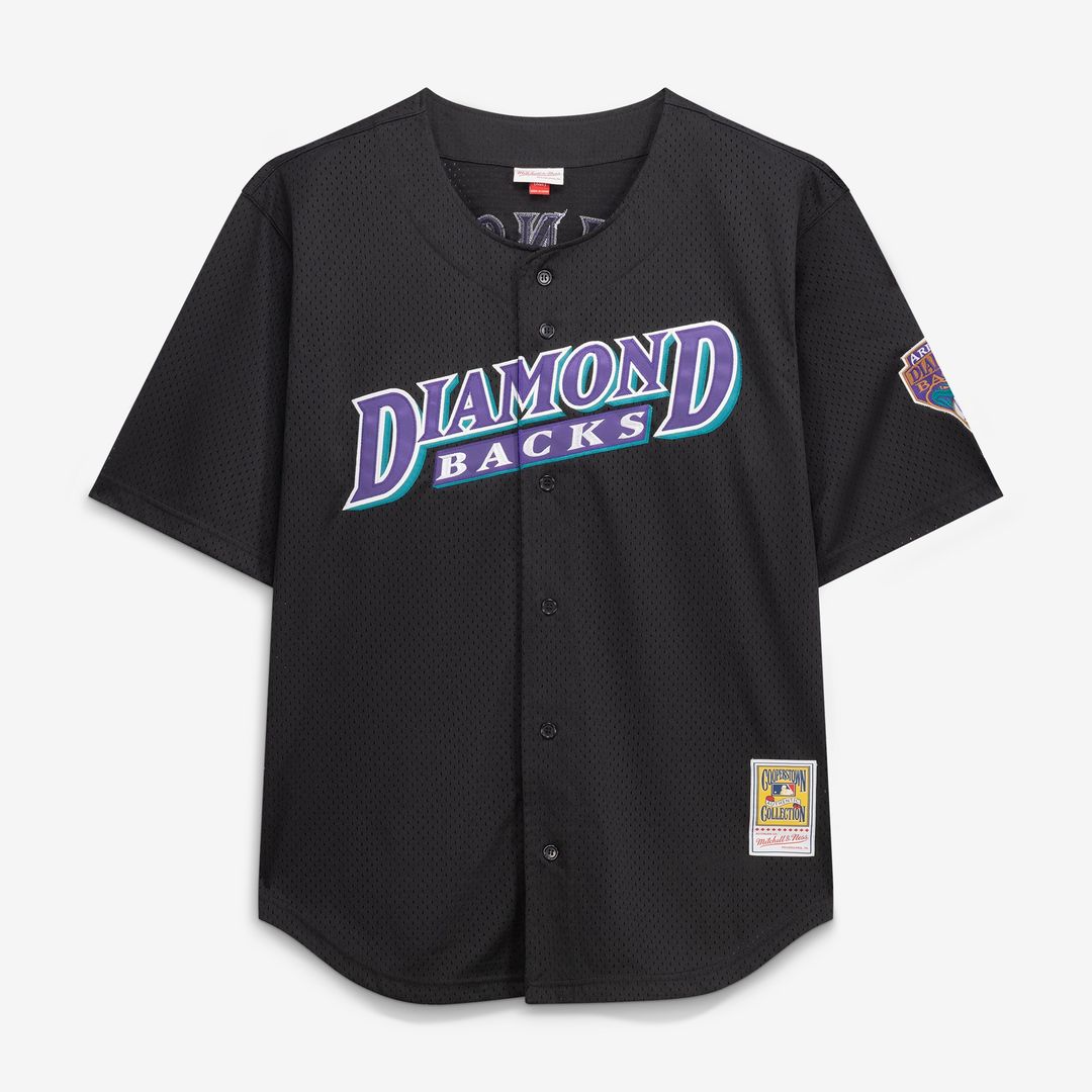 Arizona Diamondbacks Randy Johnson Mitchell & Ness Big & Tall Cooperstown Mesh Batting Practice Jersey - Black