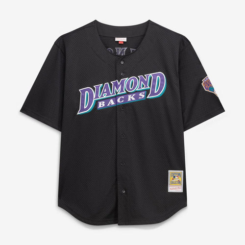 Arizona Diamondbacks Randy Johnson Mitchell & Ness Big & Tall Cooperstown Mesh Batting Practice Jersey - Black