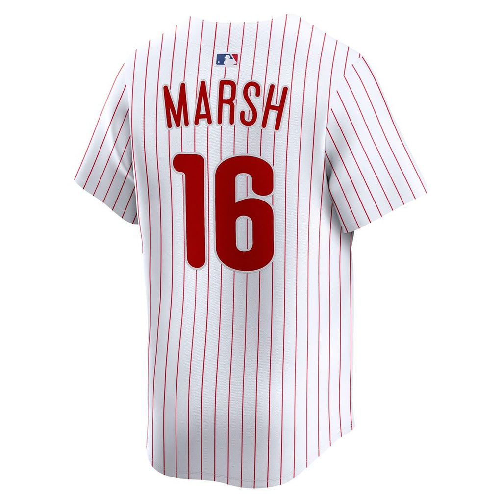Philadelphia Phillies Brandon Marsh Nike Home Limited Player Jersey - White