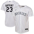 Colorado Rockies Kris Bryant Nike Youth Home Replica Player Jersey - White