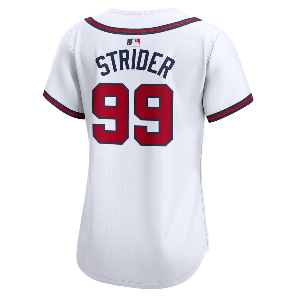 Atlanta Braves Spencer Strider Nike Women's Home Limited Player Jersey - White