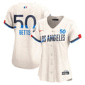 Los Angeles Dodgers Mookie Betts Nike Women's City Connect Limited Jersey – Cream