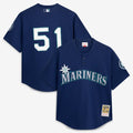 Seattle Mariners Ichiro Suzuki Mitchell & Ness Authentic Batting Practice Jersey - Navy