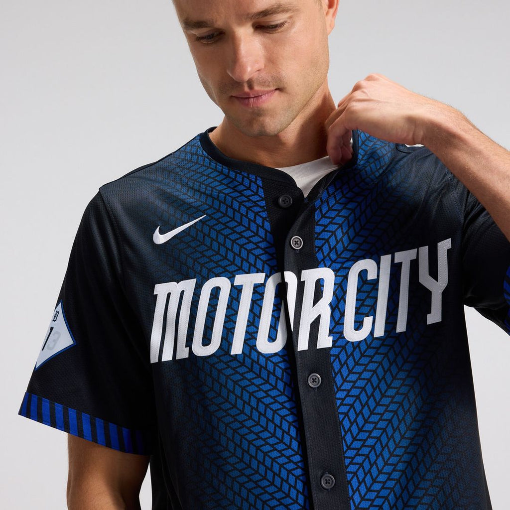 Detroit Tigers Nike City Connect Limited Jersey - Blue