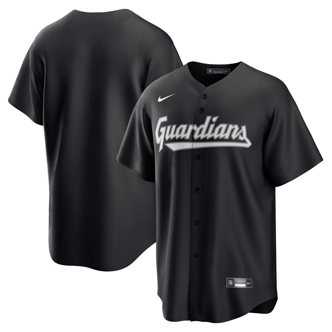 Cleveland Guardians Nike Replica Jersey - Black