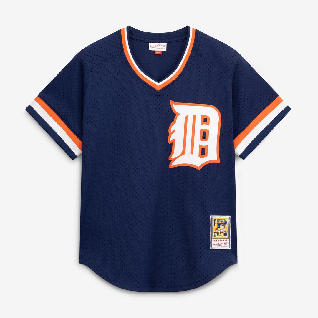 Detroit Tigers Alan Trammell Mitchell & Ness Authentic Batting Practice Jersey - Navy